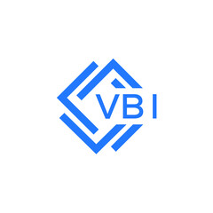 VBI technology letter logo design on white  background. VBI creative initials technology letter logo concept. VBI technology letter design.