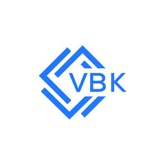 Obraz premium VBK technology letter logo design on white background. VBK creative initials technology letter logo concept. VBK technology letter design.
