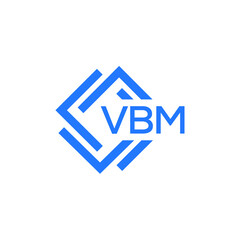 VBM technology letter logo design on white  background. VBM creative initials technology letter logo concept. VBM technology letter design.