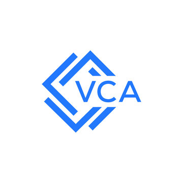 VCA technology letter logo design on white  background. VCA creative initials technology letter logo concept. VCA technology letter design.