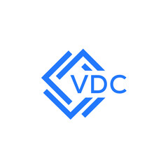 VDC technology letter logo design on white  background. VDC creative initials technology letter logo concept. VDC technology letter design.