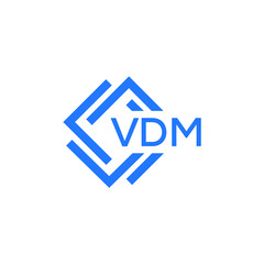 VDM technology letter logo design on white  background. VDM creative initials technology letter logo concept. VDM technology letter design.