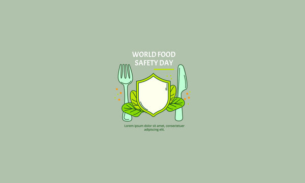 World Food Safety Day Vector Illustration Flat Design