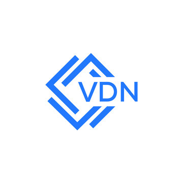 VDN technology letter logo design on white  background. VDN creative initials technology letter logo concept. VDN technology letter design.