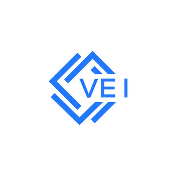 VEI technology letter logo design on white  background. VEI creative initials technology letter logo concept. VEI technology letter design.