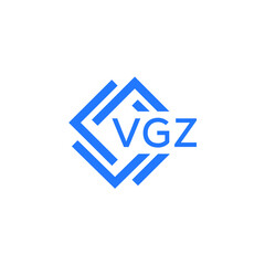 VGZ technology letter logo design on white  background. VGZ creative initials technology letter logo concept. VGZ technology letter design.