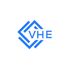 VHE technology letter logo design on white  background. VHE creative initials technology letter logo concept. VHE technology letter design.