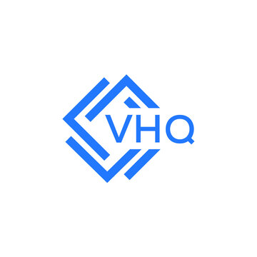 VHQ technology letter logo design on white  background. VHQ creative initials technology letter logo concept. VHQ technology letter design.
