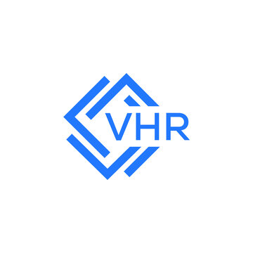 VHR technology letter logo design on white  background. VHR creative initials technology letter logo concept. VHR technology letter design.