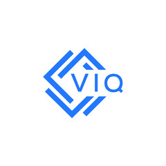 VIQ technology letter logo design on white  background. VIQ creative initials technology letter logo concept. VIQ technology letter design.
