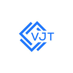 VJT technology letter logo design on white  background. VJT creative initials technology letter logo concept. VJT technology letter design.