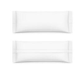 Blank bar mockup. Vector illustration isolated on white background. Front and back view. Ready for your design. EPS10.	