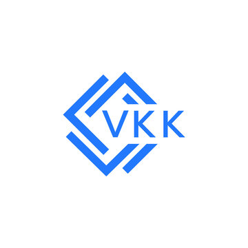VKK technology letter logo design on white  background. VKK creative initials technology letter logo concept. VKK technology letter design.