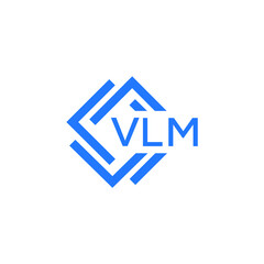 VLM technology letter logo design on white  background. VLM creative initials technology letter logo concept. VLM technology letter design.
