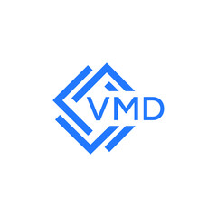 VMD technology letter logo design on white  background. VMD creative initials technology letter logo concept. VMD technology letter design.
