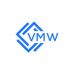 VMW technology letter logo design on white  background. VMW creative initials technology letter logo concept. VMW technology letter design.

