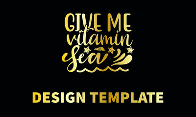 give me vitamin sea vector monogram abstract logo template