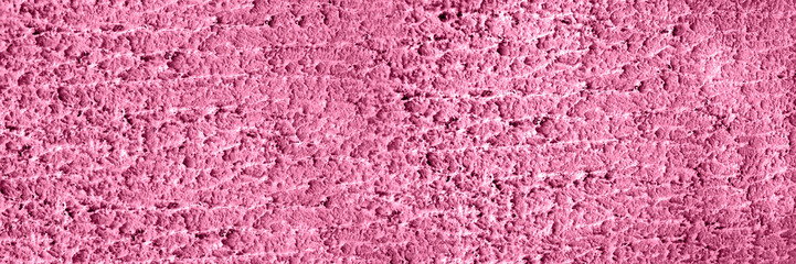 Obraz premium Banner with concrete pink wall background on the street.