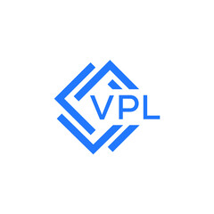 VPL technology letter logo design on white  background. VPL creative initials technology letter logo concept. VPL technology letter design.