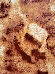 textured old rusty metal garage wall with corrosion