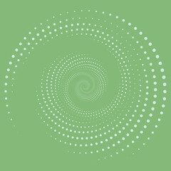 Vector illustration which consist of circles. Optical illusion pattern. Dotted design for business. Creative geometric background in halftone style. Optical art wallpaper.