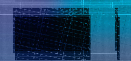 Abstract glitch art block pattern background image.