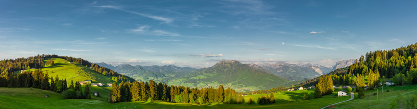 Bregenzer Wald Panorama vom B&ouml;dele