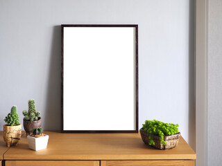 picture photo art frame white empty blank space background design home gallery interior decoration