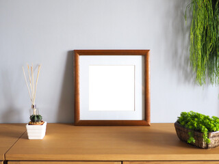 picture photo art frame white empty blank space background design home gallery interior decoration