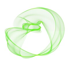 Abstract round transparent figure. Ring of light, veil, smoke