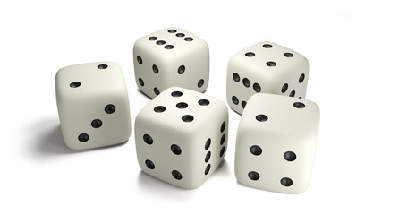 dice game random risk addiction luck 3D