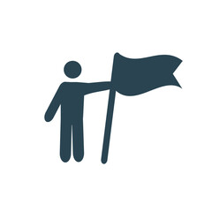 Vector web icons, business, teamwork, training and presentation. Flat design.