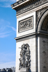 Fototapeta na wymiar Detail from Arc de Triomphe