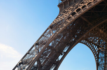 Detail Shot of Eiffel Tower in Paris France