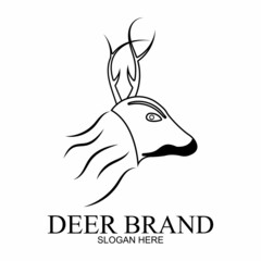 Deer vector icon illustration design