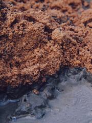 cement dust close up