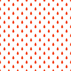 Orange raindrops seamless pattern with white background.