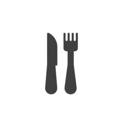 Knife and fork vector icon