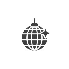 Disco ball vector icon