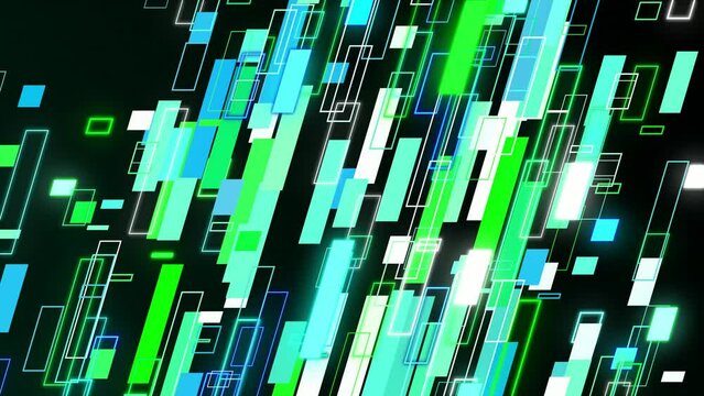 Creative of glitch style banner loop