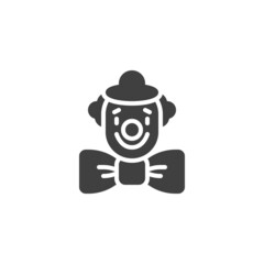 Clown face vector icon