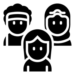 international womens day glyph icon