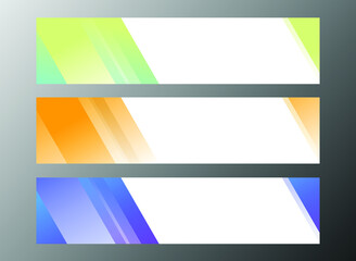 Fototapeta premium Modern Social Media Banner Set