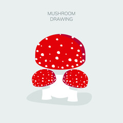 Mushroom Illustration 