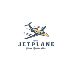Airplane Aircraft Jet Plane Airplane Logo Design Vector Image