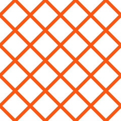 Fototapeta na wymiar White big squares orange background seamless pattern.