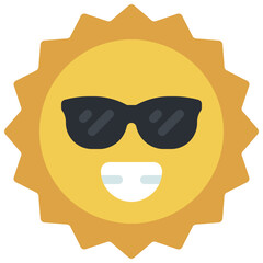 Sun Smiley Icon