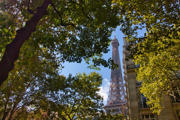 view of the eiffel tower