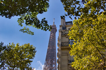 view of the eiffel tower