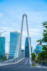 Ho Chi Minh city, Vietnam - MAY 22 2022: Thu Thiem 2 bridge, connecting Thu Thiem peninsula and...